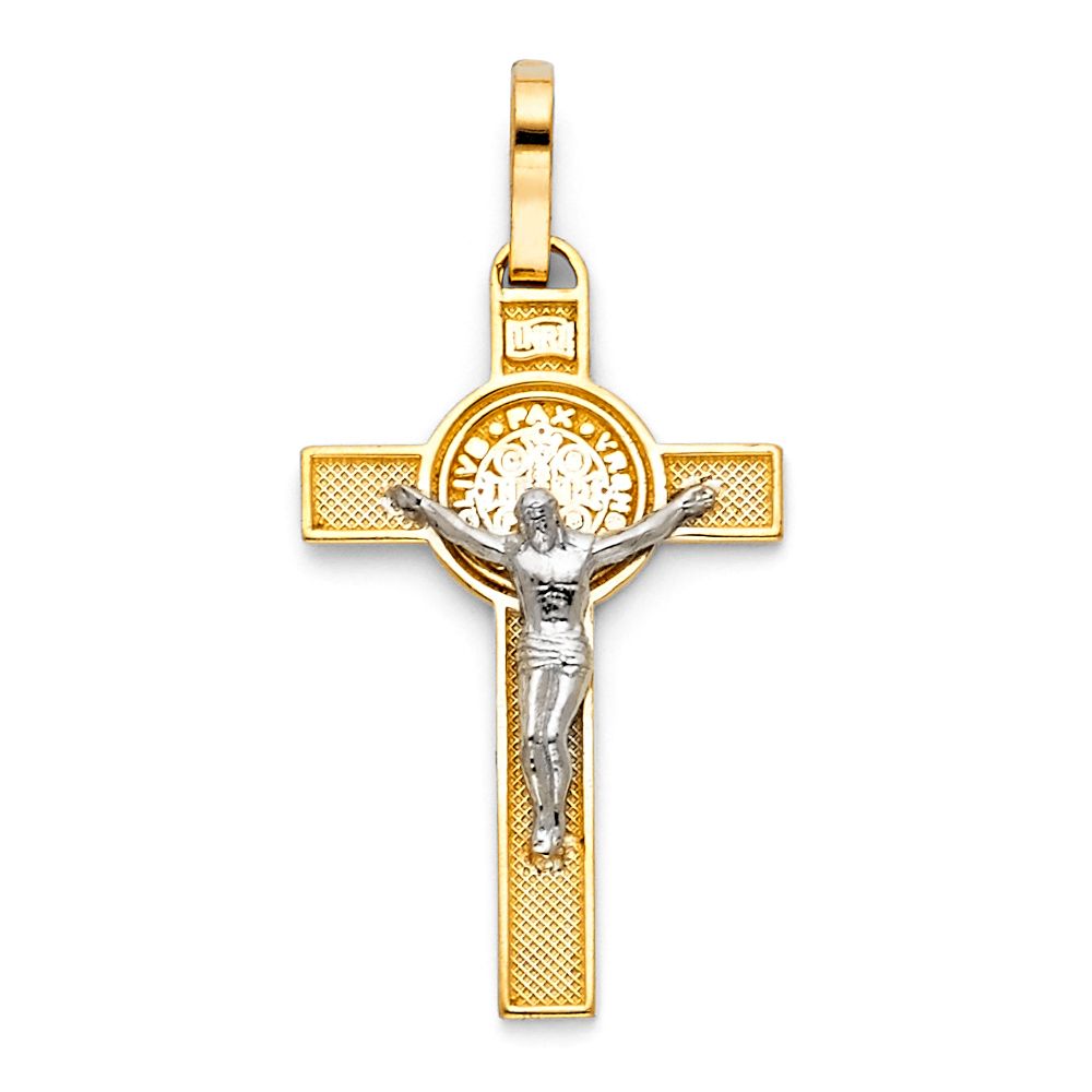14K 2T Crucufix Cross Big (20X35mm)