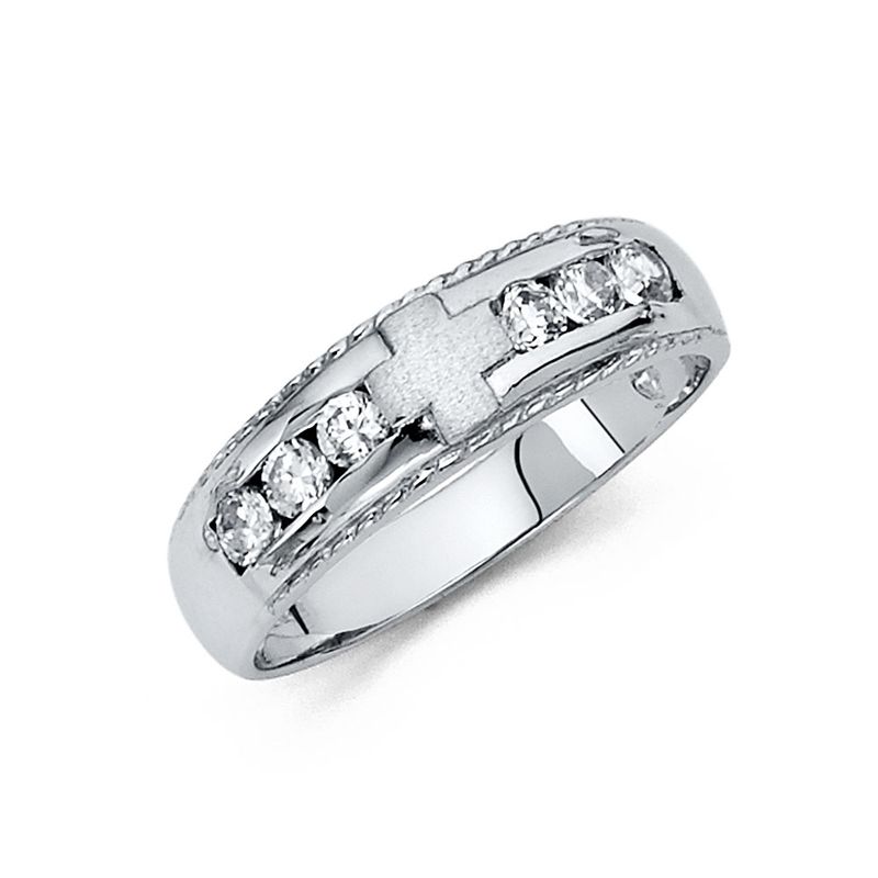 14KW CZ Men&#39;s Wedding Band (RG173)