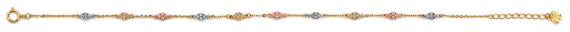 14K 3C CZ Light Bracelet &amp; Anklet