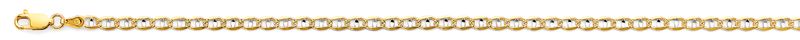 14K 2T 3.5mm Light Mariner Chain