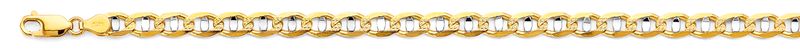 14K 2T 6.3mm Light Mariner Chain