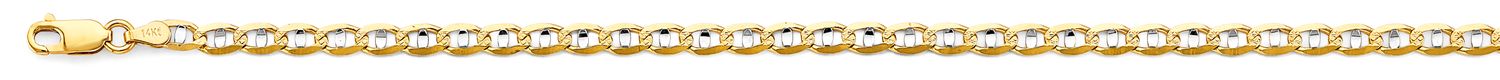 14K 2T 4.2mm Light Mariner Chain