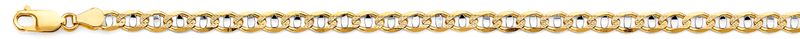 14K 2T 5.3mm Light Mariner Chain