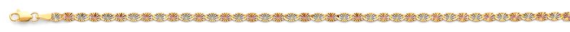 14K 3C 3.1mm Flat Valentino Star DC Chain
