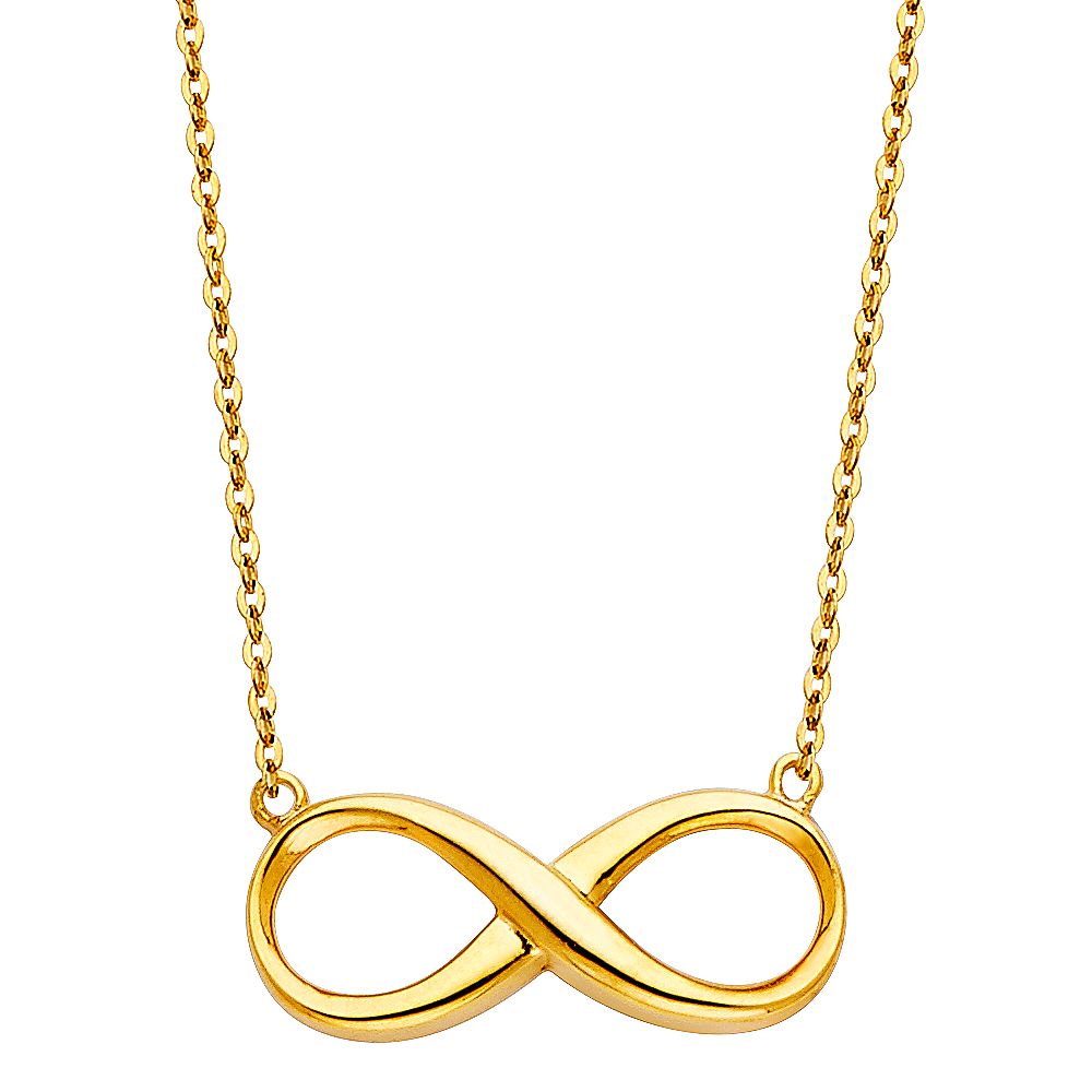 14KY Infinity Necklace