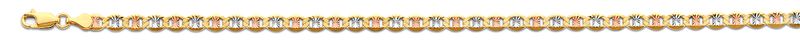 14K 3C 4.3mm Flat Mariner Star DC Chain