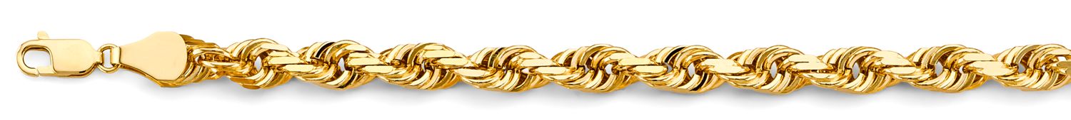 14KY Solid Rope 7.8mm Chain