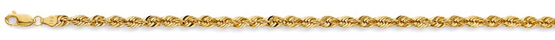 14KY 070(4.3mm) French Hollow Rope Chain