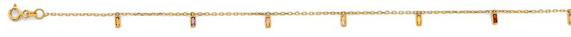 14KY Black Enamel Bead Bracelet &amp; Anklet