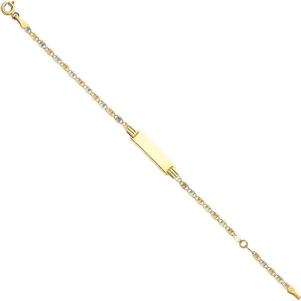 14K 040 Valentino 3C Star DC Small Baby ID Bracelet