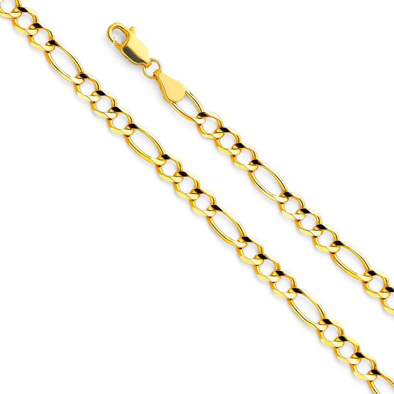 14KY 4.7mm Figaro 3+1 Open Chain