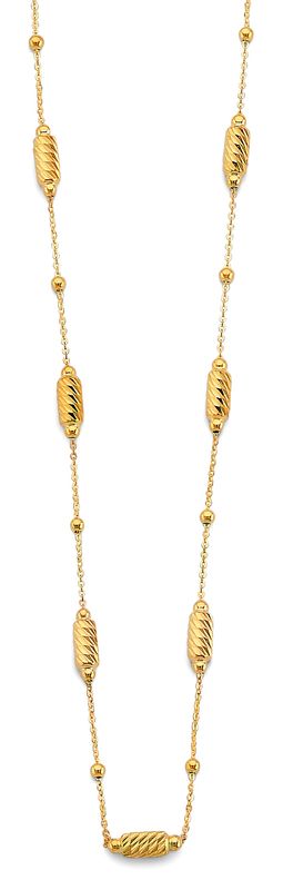 14KY DC Long Bead Necklace