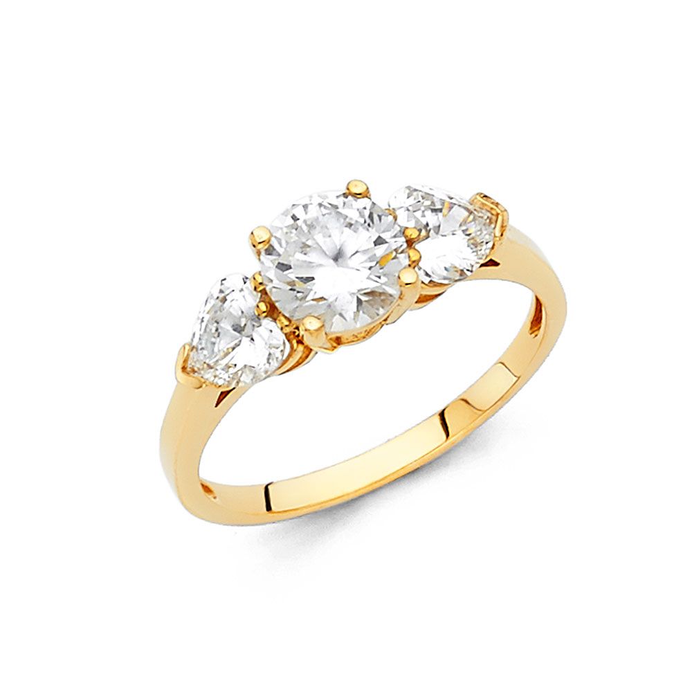14KY CZ Engagement Ring (RG35)