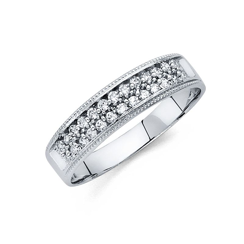 14KW CZ Men&#39;s Wedding Band (RG231)