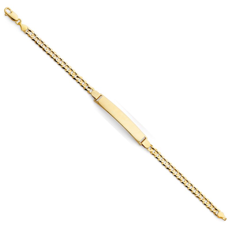 14KY 120 Cuban ID Bracelet
