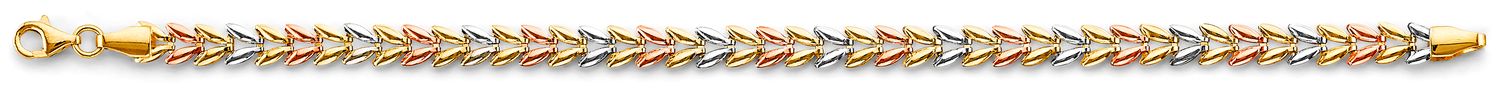 14K 3C Double Face Stampato Bracelet