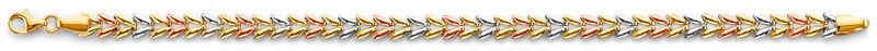 14K 3C Double Face Stampato Bracelet