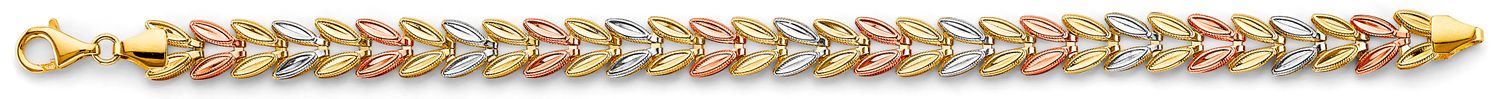 14K 3C Double Face Stampato Bracelet