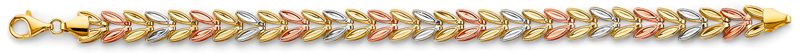 14K 3C Double Face Stampato Bracelet