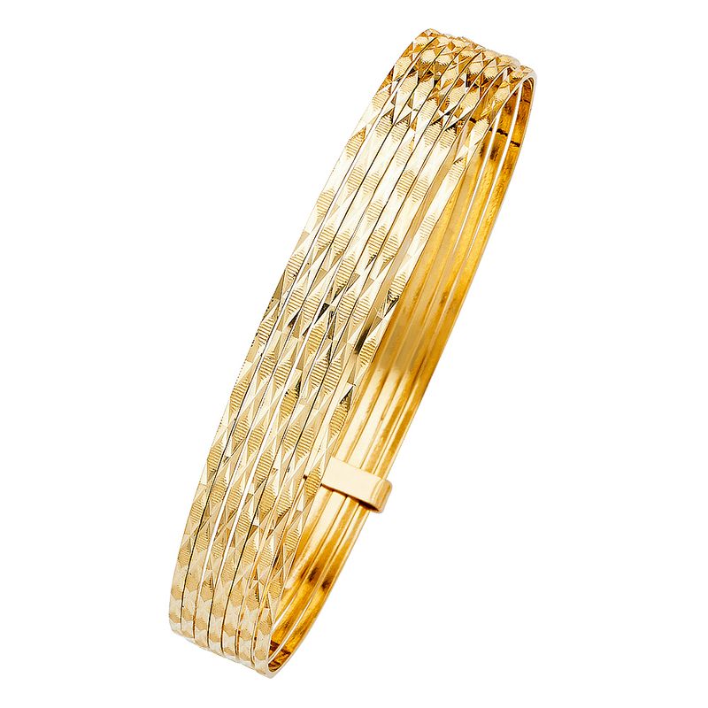 14KY 7Days Solid Bangle