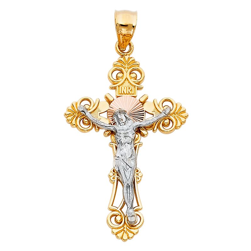 14K 3C Crucufix Big