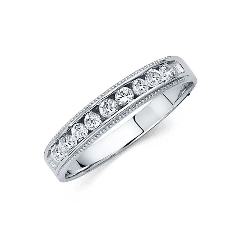 14KW CZ Men&#39;s Wedding Band (RG233)