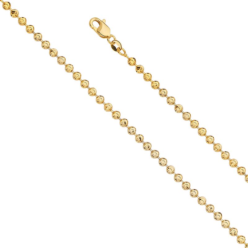 14KY 3.5mm MoonCut Bead Chain
