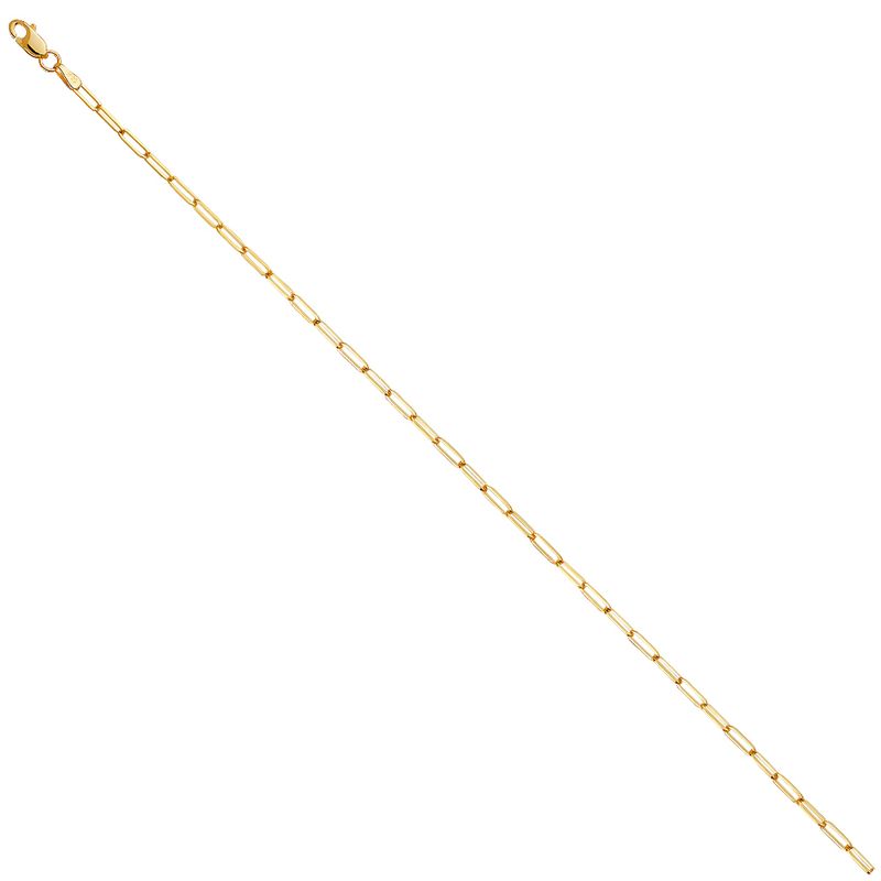 14KY 2.0mm Solid Square Paperclip Chain
