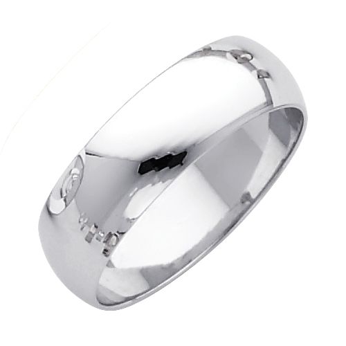 14KW 6mm Plain Wedding Band