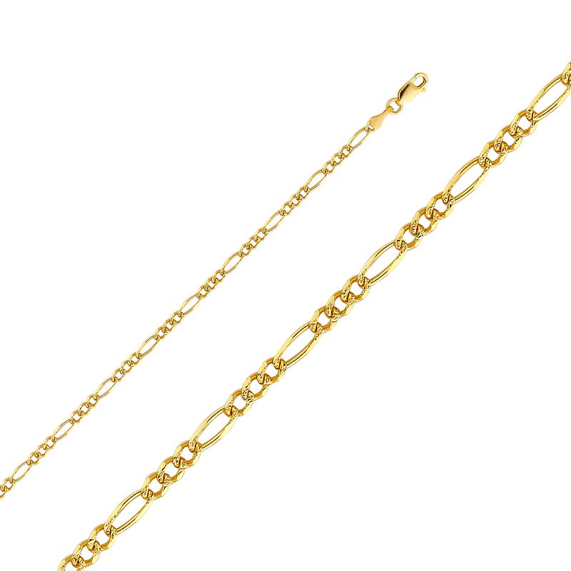 14KY 3.1mm Figaro 3+1 YP Chain