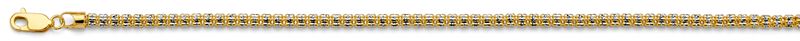 14K 2T 5Line DC Ball WP Chain
