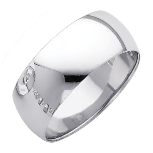 14KW 8mm Plain Wedding Band
