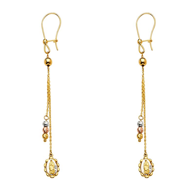 14K 3C Hanging Earrings