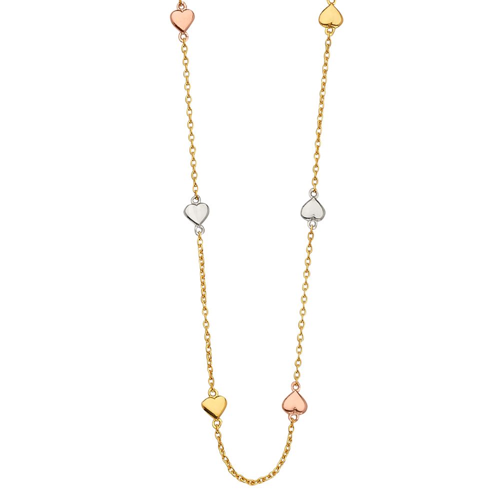 14K 3C Light Necklace with Heart
