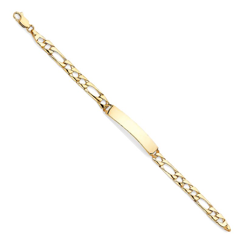 14KY Light Cuban Link Baby ID Bracelet