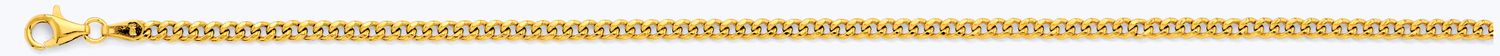 14KY 2.8mm Hollow Miami Cuban Chain