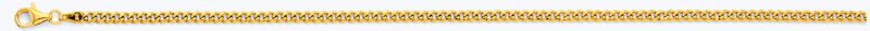 14KY 2.8mm Hollow Miami Cuban Chain