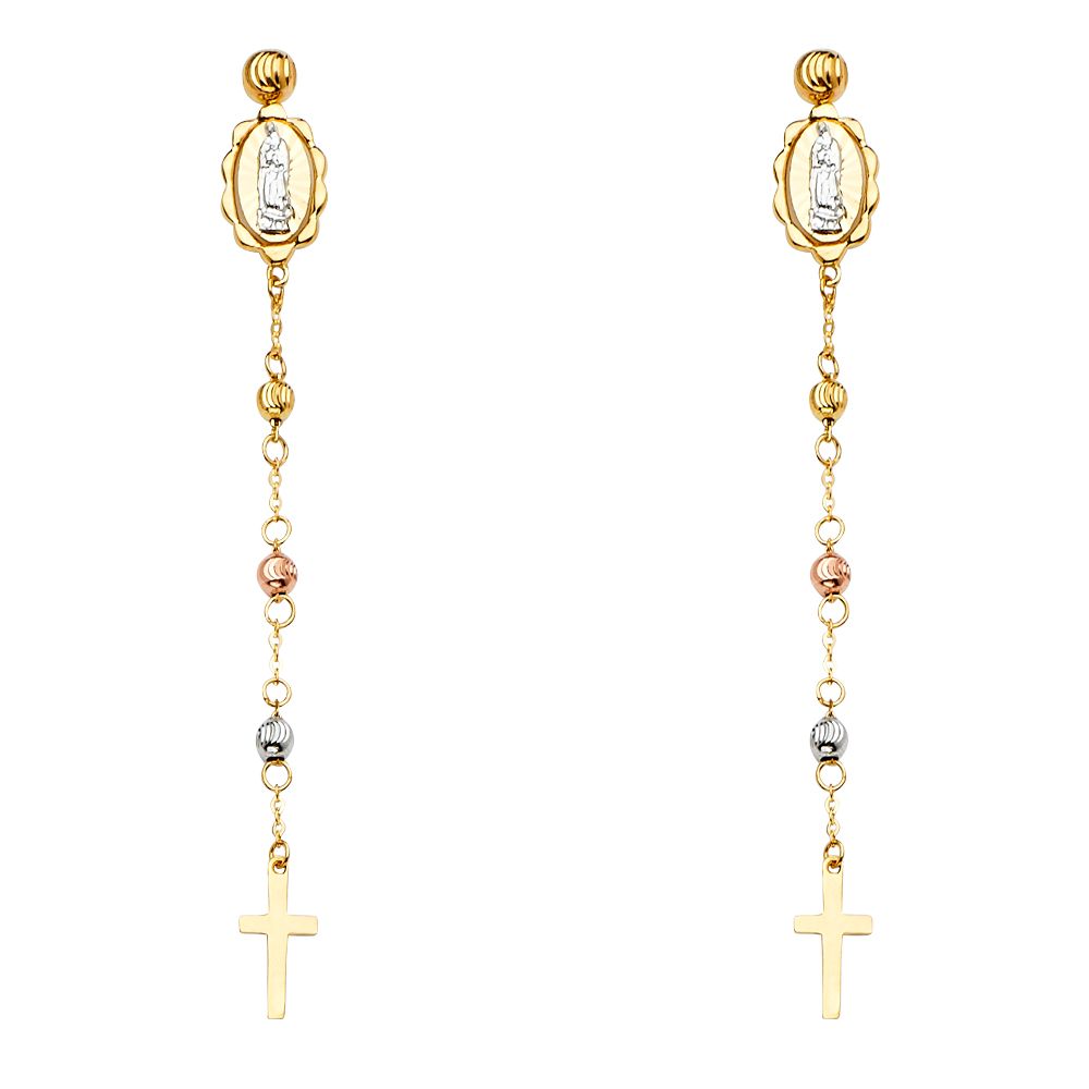 14K 3C Hanging Earrings