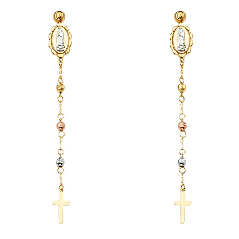 14K 3C Hanging Earrings