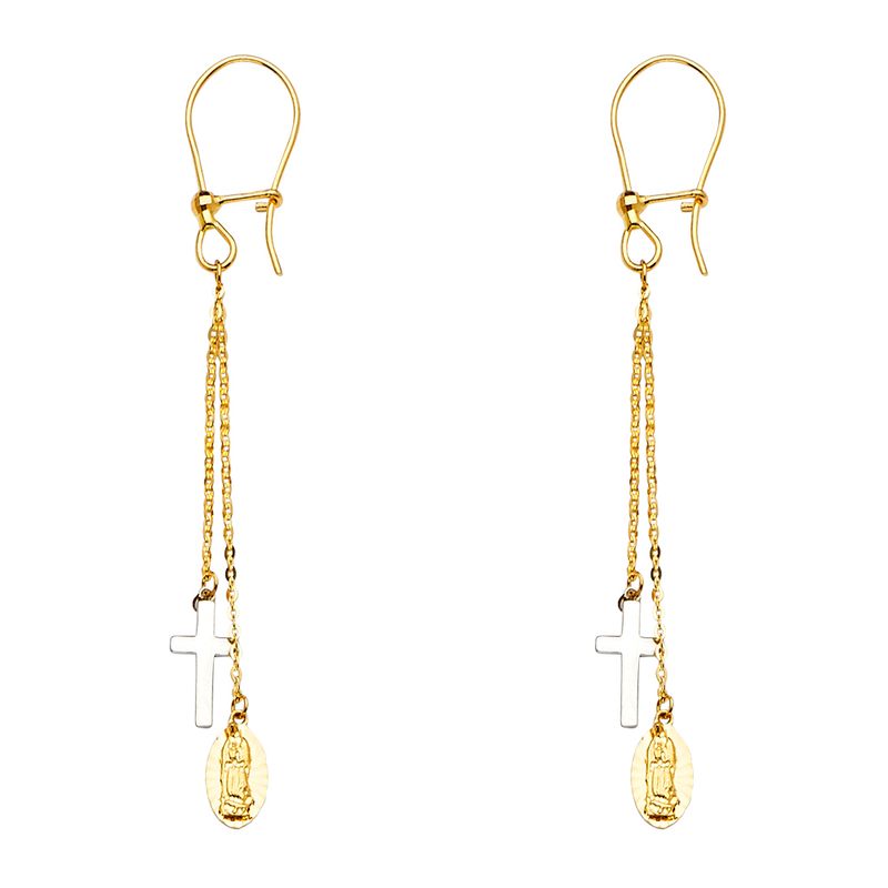 14K 3C Hanging Earrings