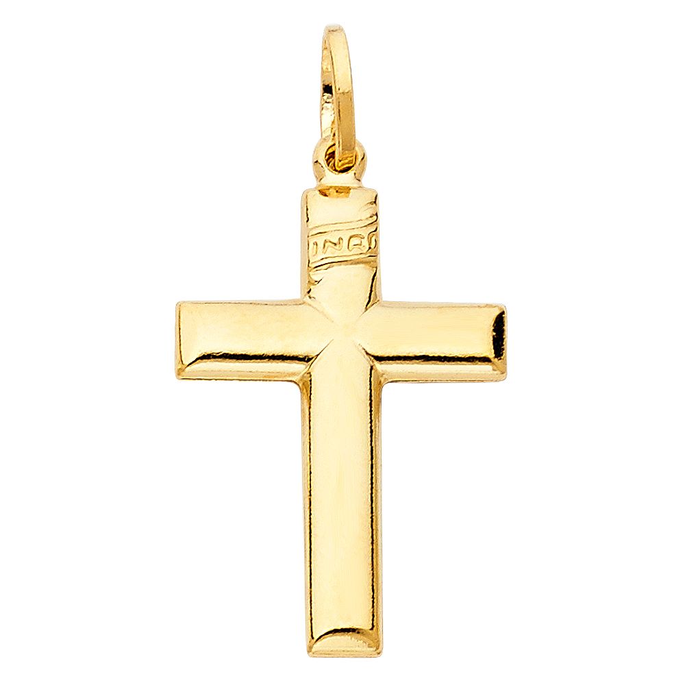 14KY Hollow Latin Cross (20X30mm)