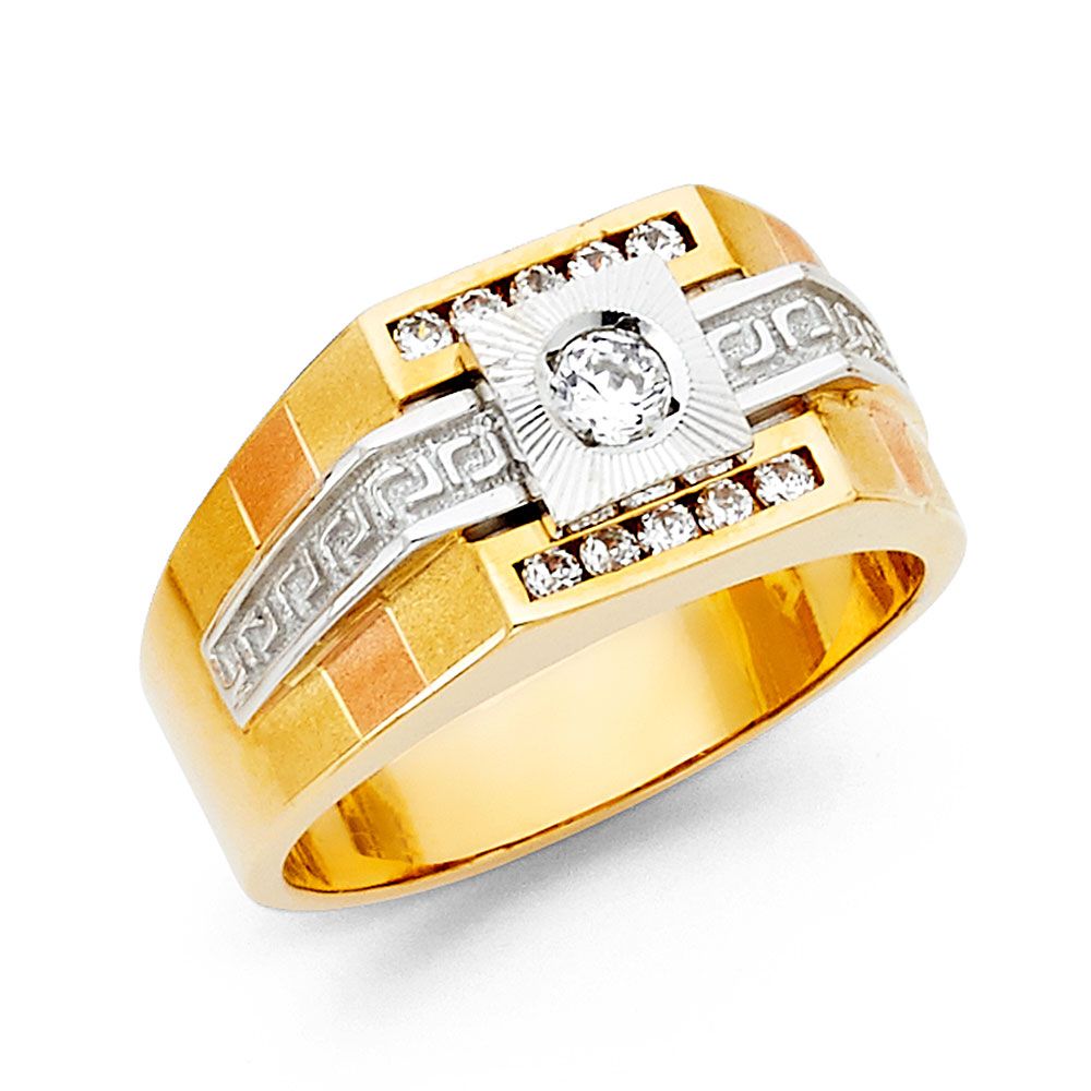 14KY CZ Men&#39;s Ring