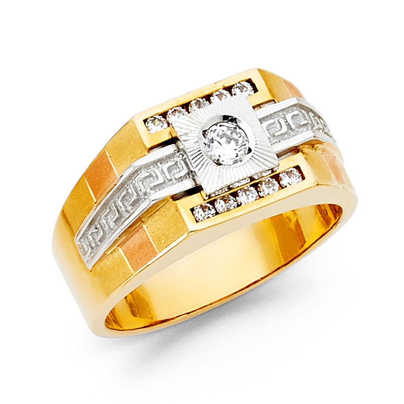14KY CZ Men&#39;s Ring
