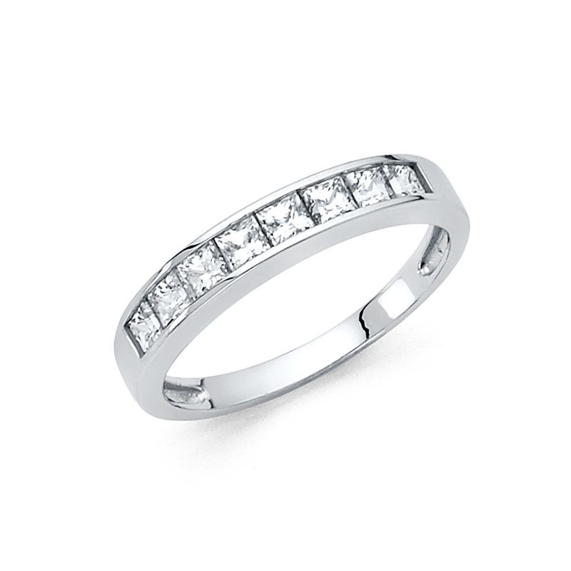 14KW CZ Wedding Band (RG71W)