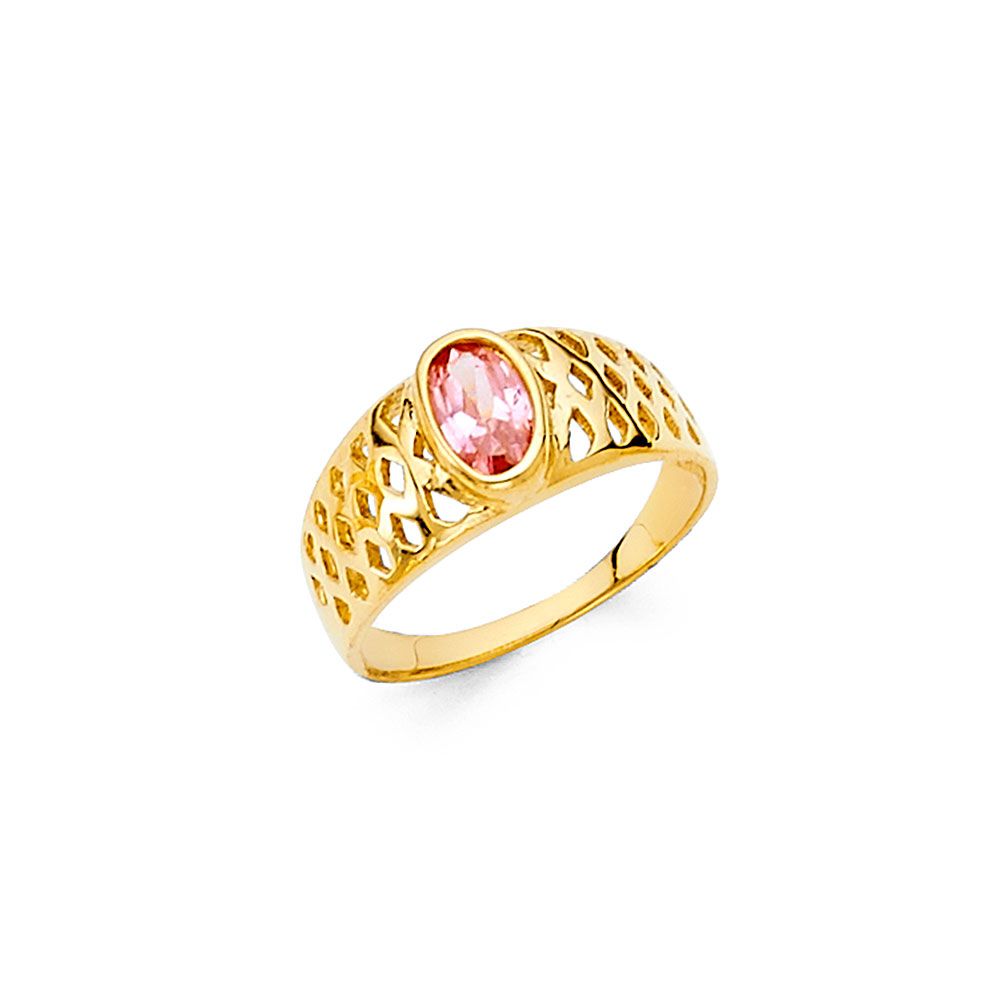 14KY CZ Babies Ring