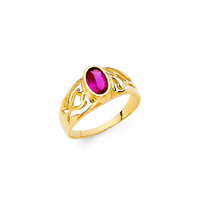14KY CZ Babies Ring