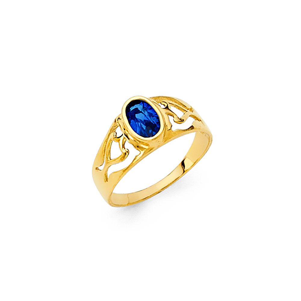 14KY CZ Babies Ring