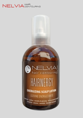 Hairnergy. Lozione Energizzante Attiva. Lozione da abbinare con Hairnergy Shampoo, applicare sui capelli lavati precedentemente. Previene la perdita e mantiene capelli sani e belli.