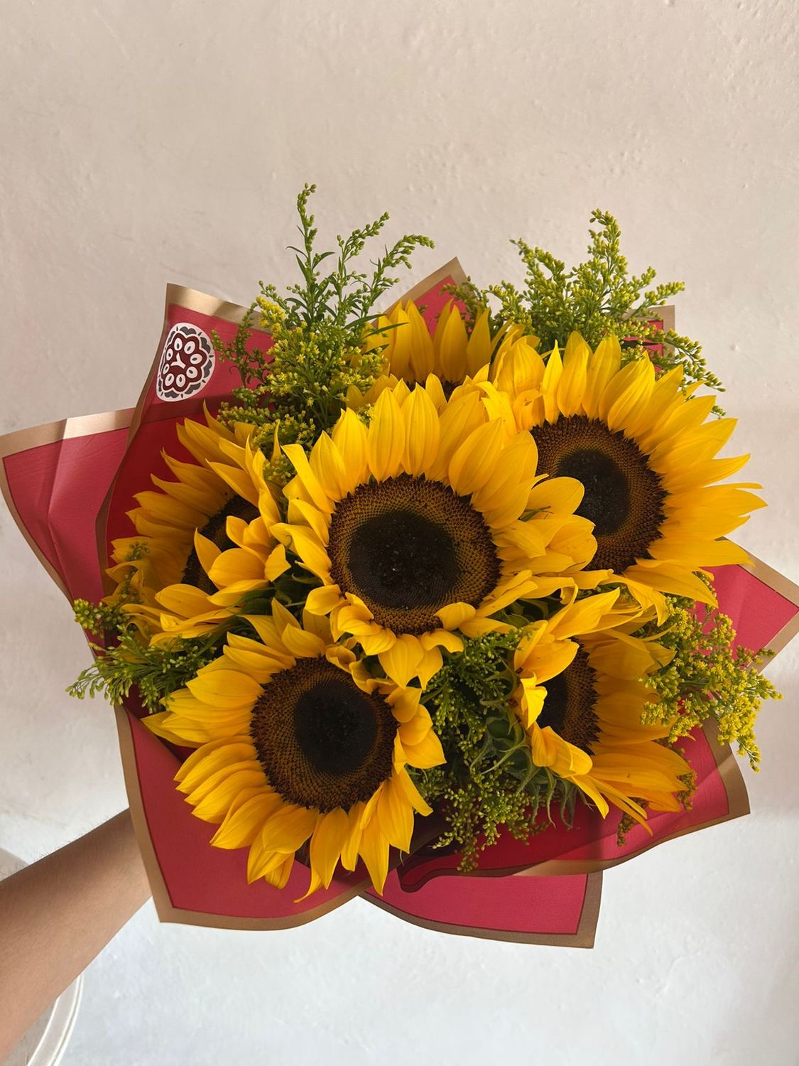 Ramo con girasoles