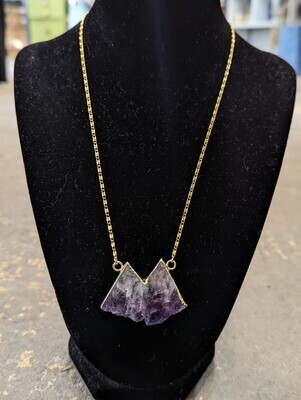 Amethyst Mountain Gold Plated